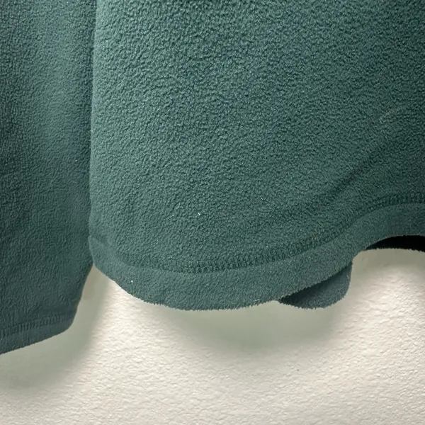 Lands' End Women's Deep Forest‎ Green Fleece Quarter Zip Pull Over Size XL - Image 4