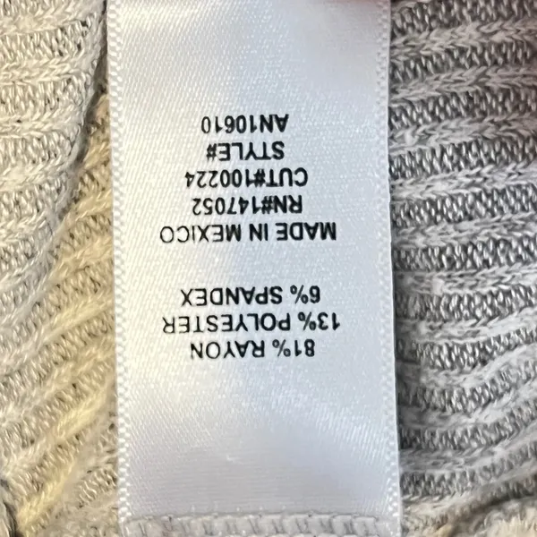 1211 | Altered State Ribbed Knit Cropped Raglan‎ Sleeve Sweater Oatmeal Small - Image 6