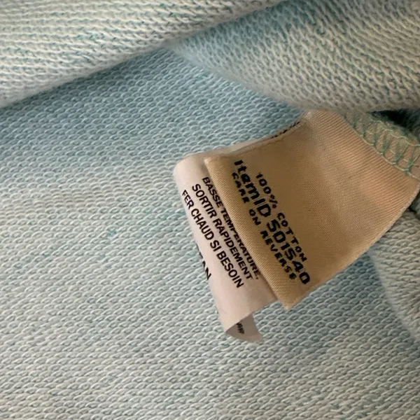VTG 90s -L.L.Bean Women's Pullover Sweatshirt Light Blue - Image 8