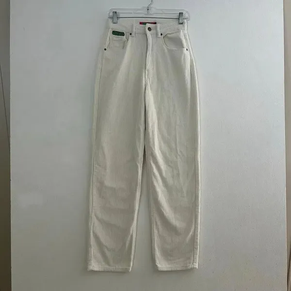 Empyre Tori Size 0 Off White Corduroy Skate Pants Baggy Y2K 90s - Image 2