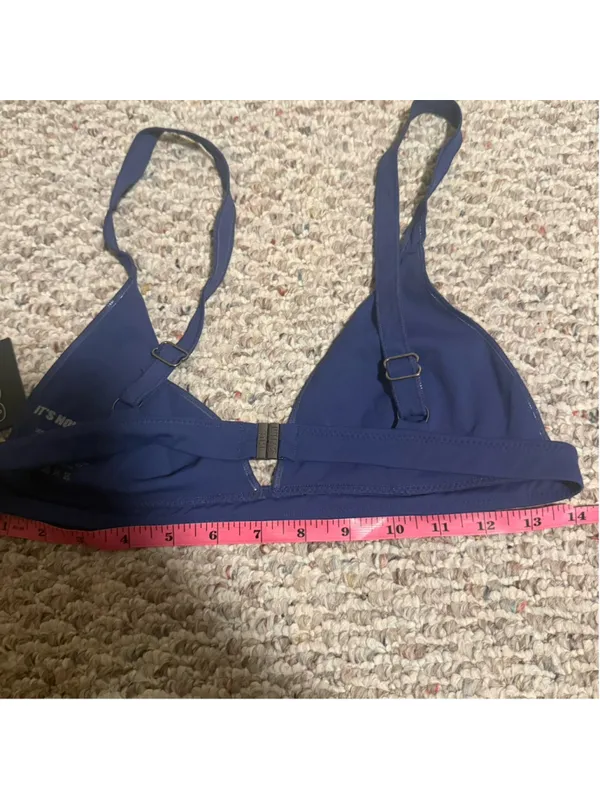 NWT Its Not Cool CONTOUR BIKINI TOP - BIJOU BLUE- Size Large - Image 7