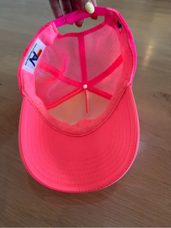 Aviator Nation Signature Trucker Hat neon pink - Image 6