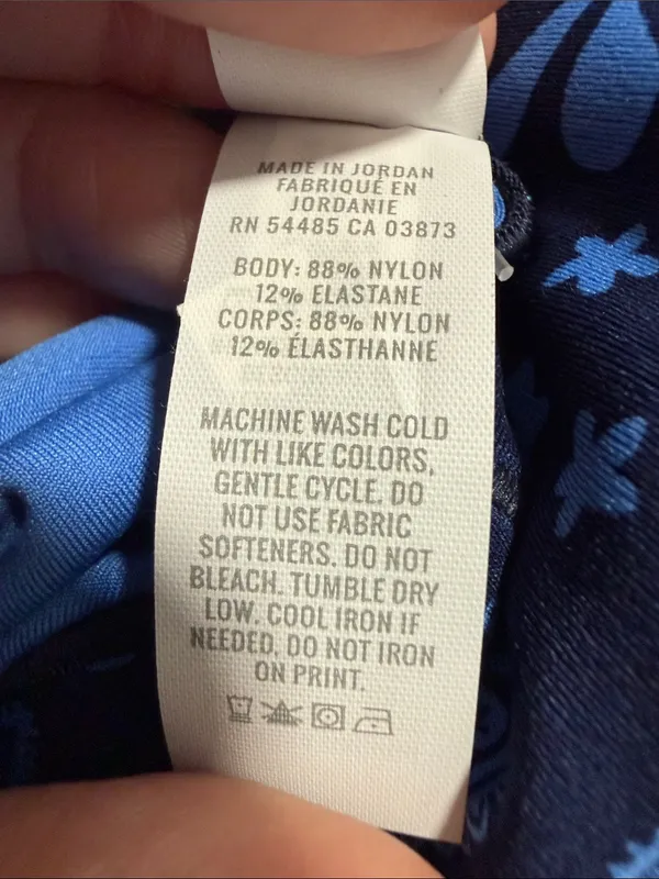 NWT OFFLINE by Aerie Navy & Blue Paisley Real Me Crop Leggings Size Medium - Image 9