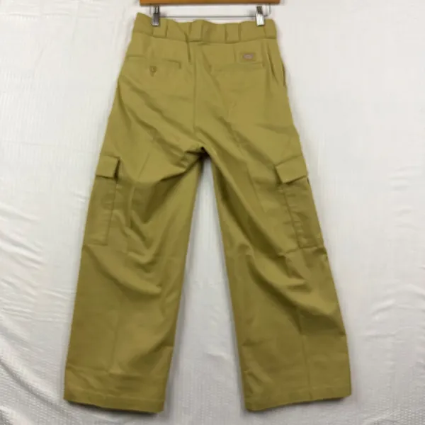 NWT Dickies Women Size 2R Cropped Cargo Pants Khaki Twill Utility Skate Workwear - Image 3