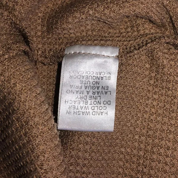 Entro tan waffle knit Henley top size small - Image 5