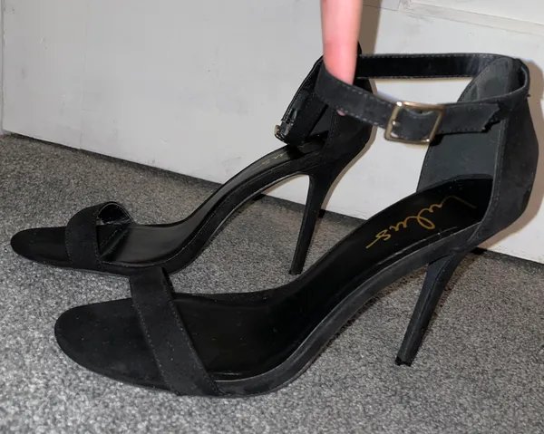 Lulus Black Skinny High Heels - Image 3