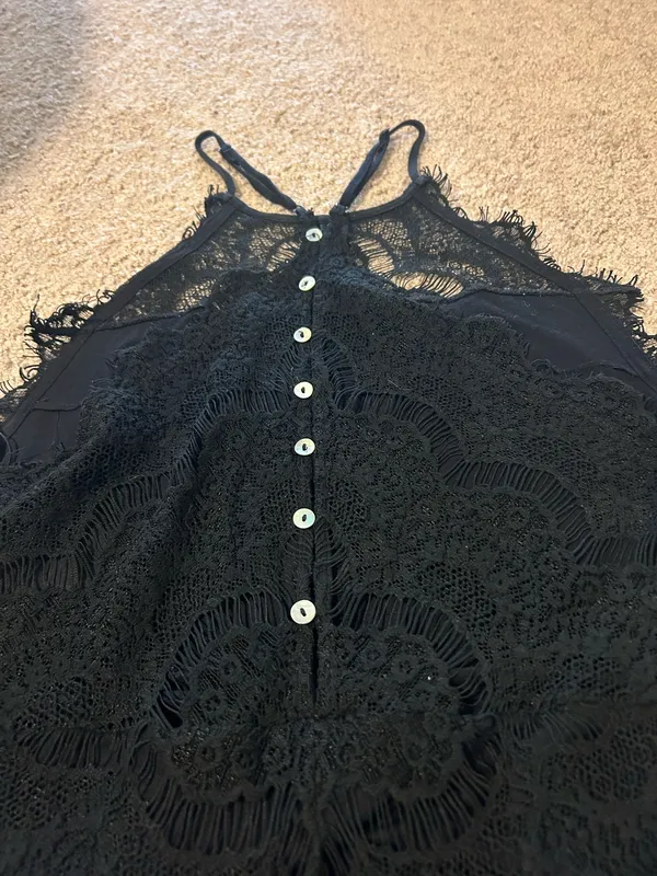 Free People Black Lace dress - Image 10