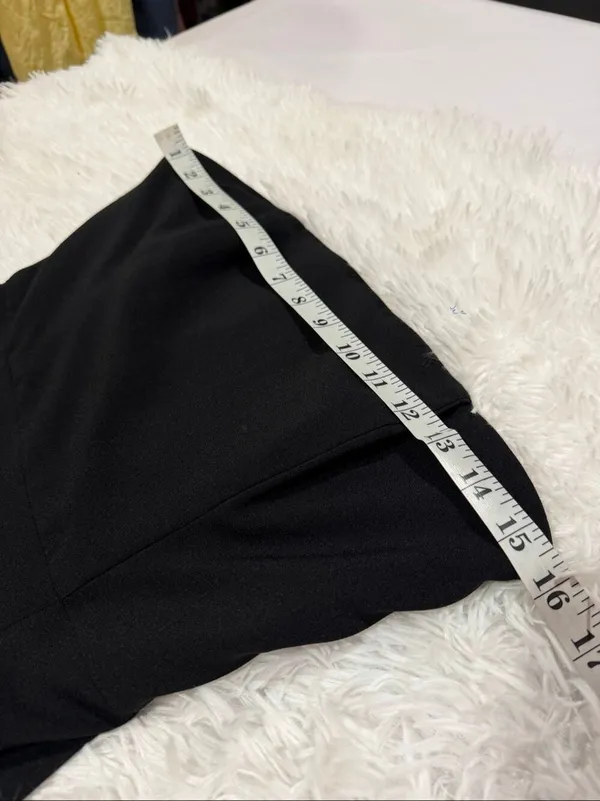 Anthropologie Hutch Strapless Oversized Draped Bow Mini Dress in Black White Size 2 - Image 4