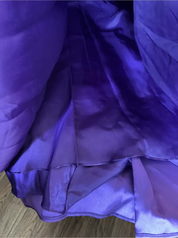 Vienna Prom Bold Purple Satin Ball Gown Size 2 NWT - Image 14