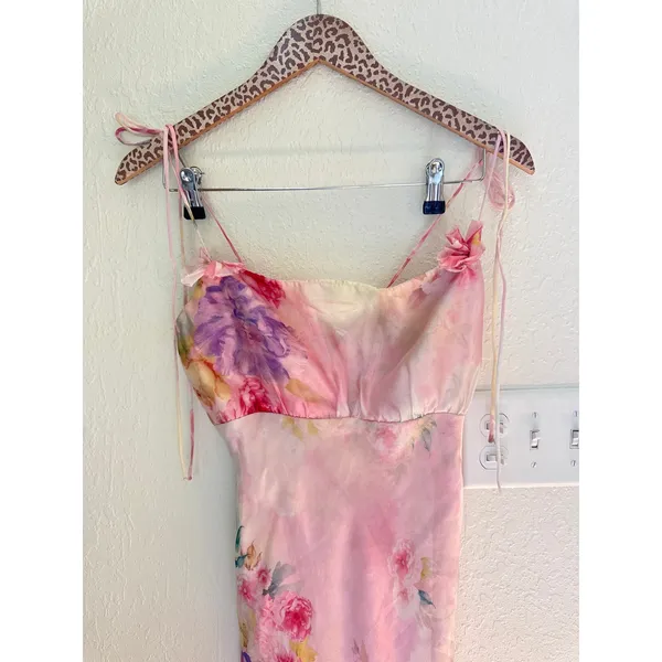 FOR LOVE & LEMONS Lisa Maxi Dress in Pink Size Large - Image 8