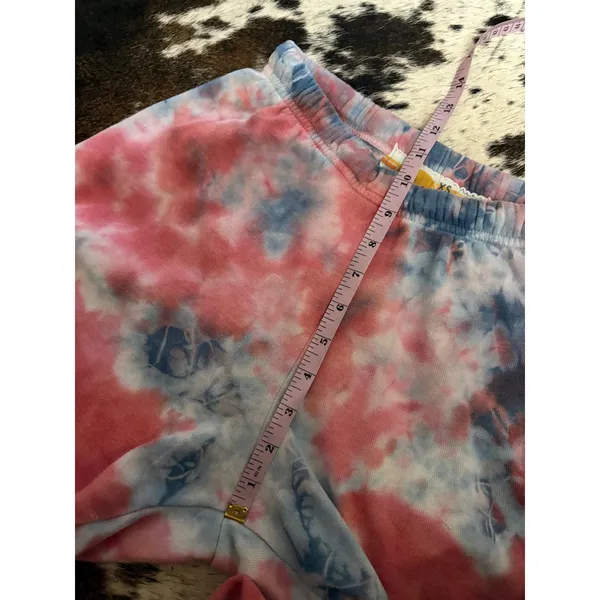 Aviator Nation Light Weight Hand Dyed Sweatpants Tie Dye Red Size Extra Small - Image 7