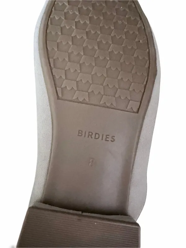 Birdies The Swan Light Gray Suede Mules size 8 - Image 8