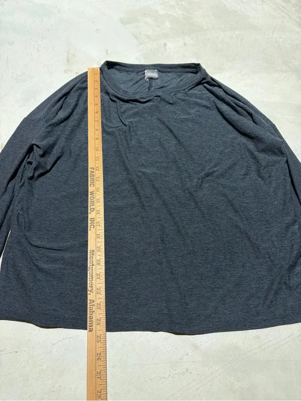 Calia Long Sleeve Crewneck Shirt gray medium - Image 8