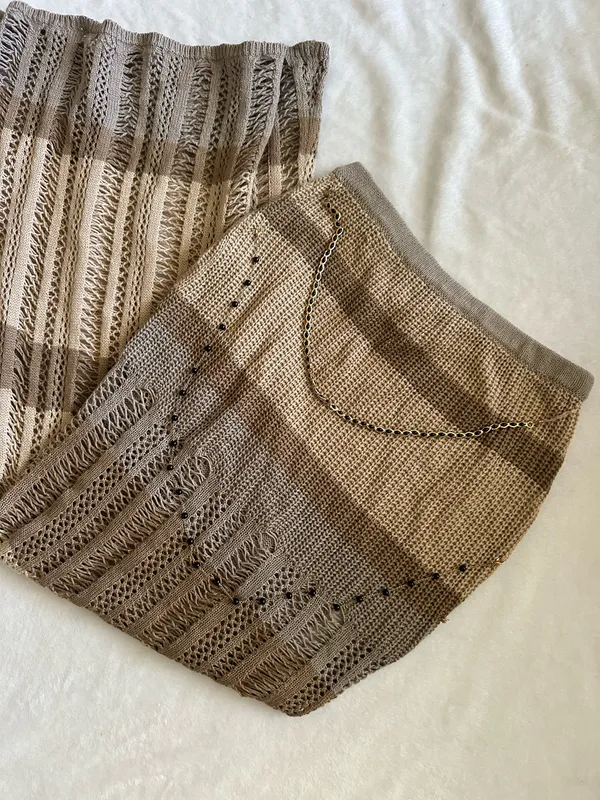 Outcast Clothing Natasha Maxi Skirt Neutral - Image 8