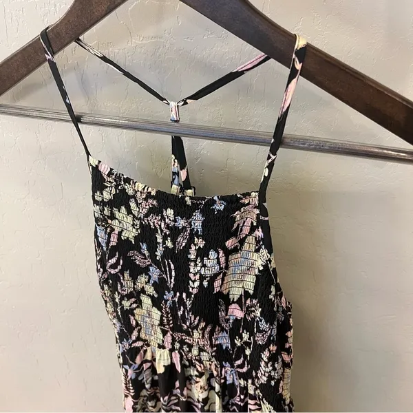 NWOT Free People Heat Wave floral Print Maxi Dress, spaghetti strap racer back,S - Image 12