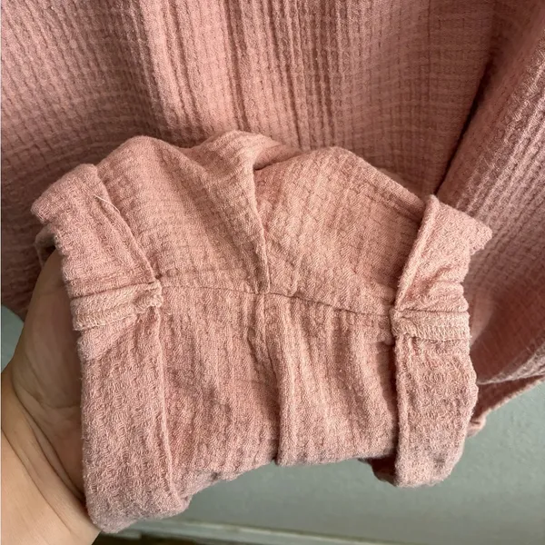 Free People Blush Oversized Cotton Romper XS - Image 12
