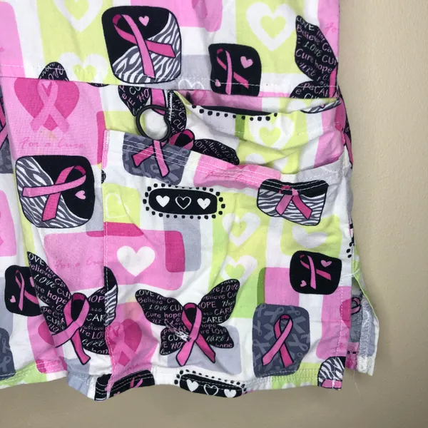 Scrubstar Breast Cancer Awareness Scrubs Top - Image 4