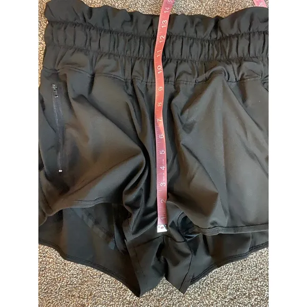 Women’s Black Athletic Running Shorts with Built-In Liner Zip Pockets Size L - Image 8