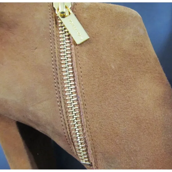 Michael Kors Haven Suede Boots Camel Tan Women’s Size 8 Platform Block Heel - Image 6
