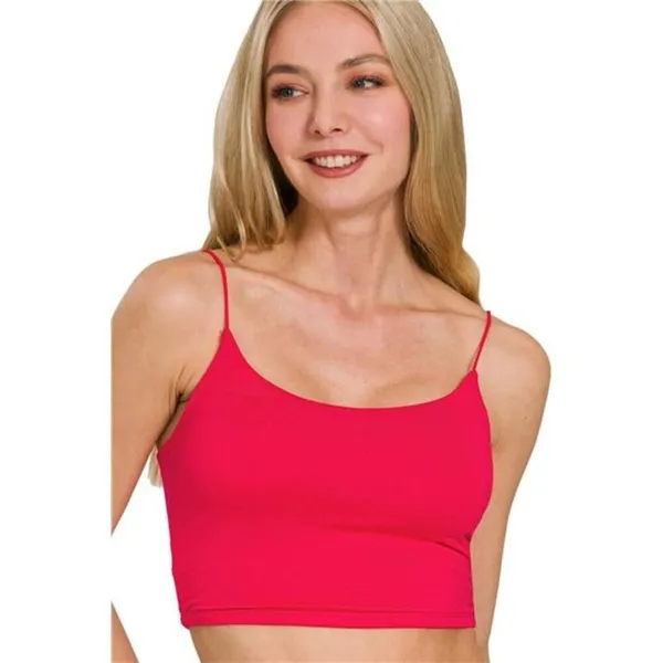 Zenana Double Layered Spaghetti Bra Cami - Image 2