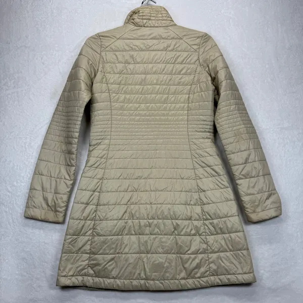 Patagonia Kai Lee Quilted Puffer Coat Lightweight Full Zip Jacket‎ Beige XS READ - Image 11