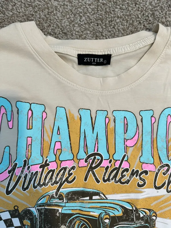 Graphic Crop Top - Image 2