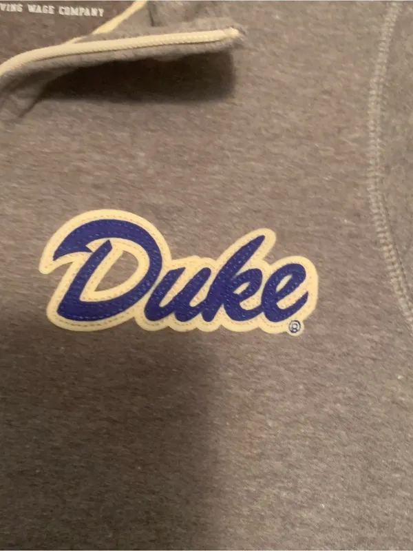 Duke University heather gray quarter-zip pullover sweatshirt Ladies size Small - Image 2