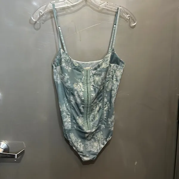Intimately Printed Night Rhythm Bodysuit Sage Combo L NWT - Image 3