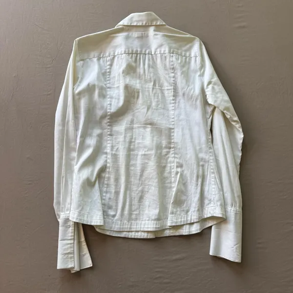 Vintage Banana Republic Fitted Pintucked Shirt - Image 2
