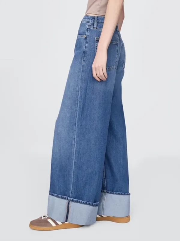 GAP Baggy Mid Rise Ultra Soft Cuffed Jeans - Image 7