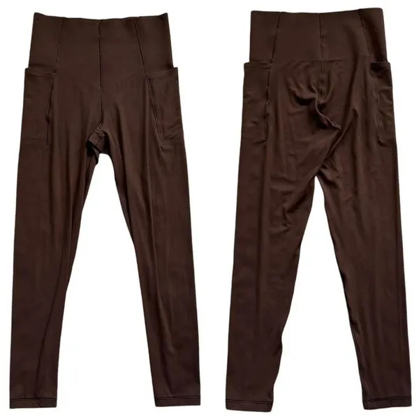 Source Unknown Unbranded Women's Brown Leggings - Image 3