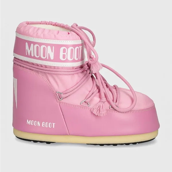 Moon Boot Icon Low Boot Pink Size 7 - Image 4