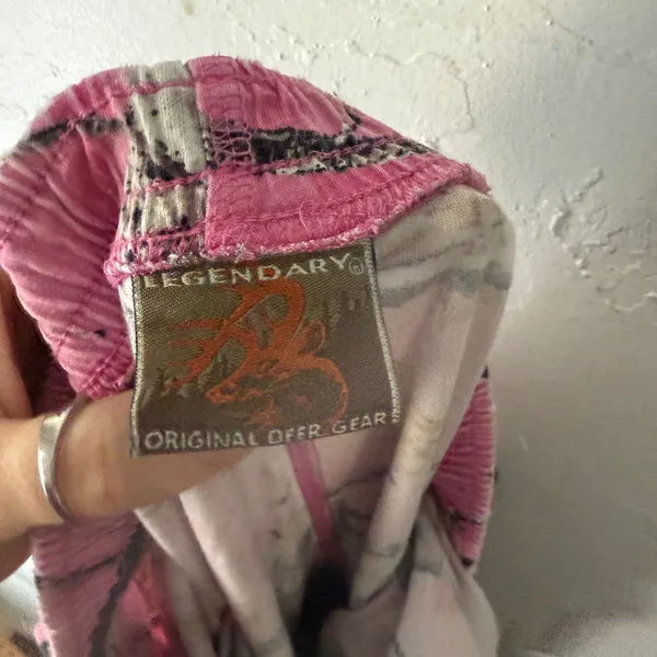 Legendary Y2k Deer Gear Pink Camo Pajama Pants Lounge Sleepwear‎ Women's XL - Image 8