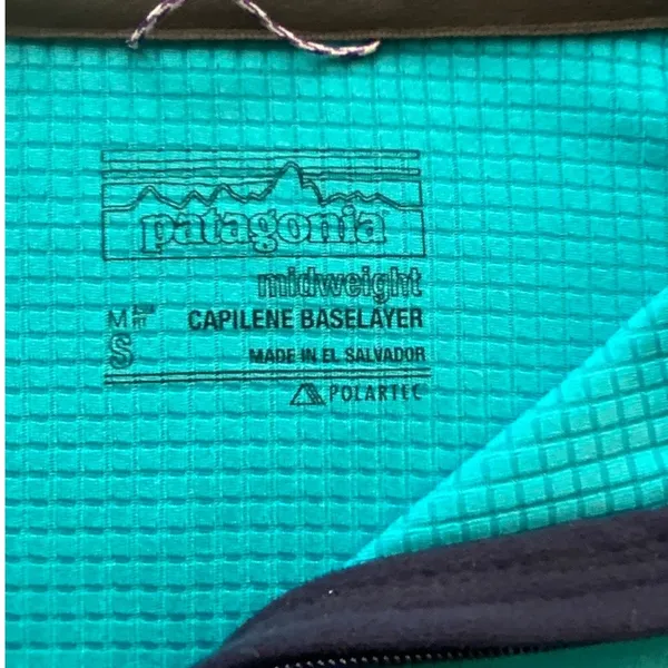 Patagonia Midweight Capilene Baselayer Waffle Pullover size small‎ - Image 3