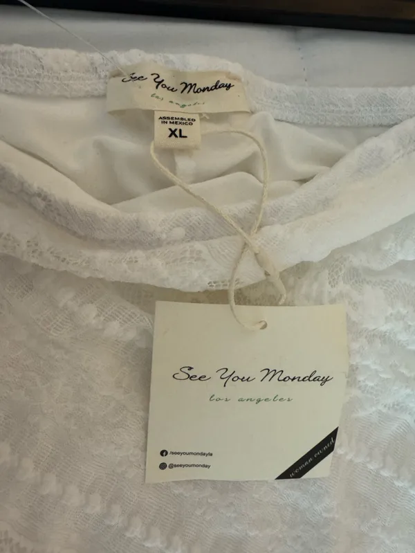 White Strapless Bodycon Maxi Dress XL - Image 4