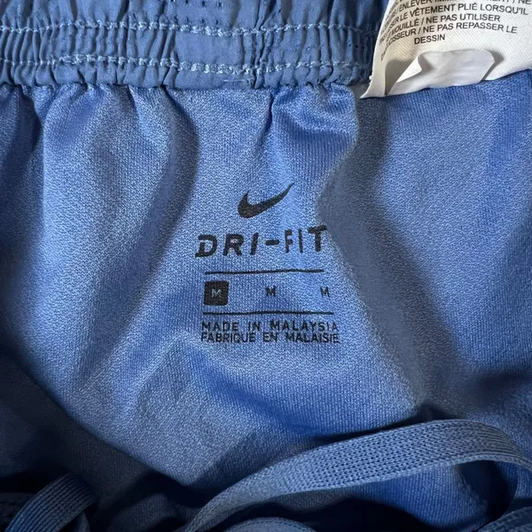 Nike Dri-FIT Women Blue Perforated Running Shorts Size Medium Athletic Training‎ - Image 2