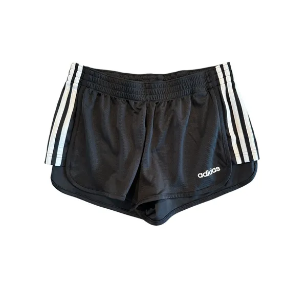 Adidas Women Size Small Shorts Training Athletic 3-Striped Black Workout Running - Image 4