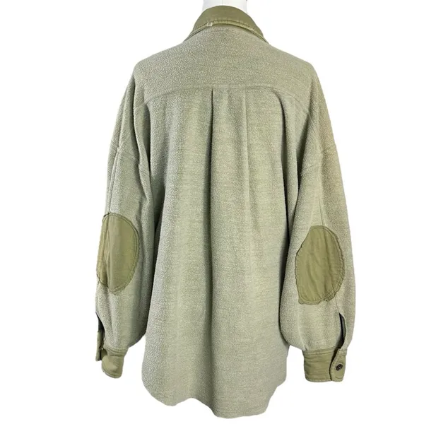 Free People Oversized Ruby Jacket in Jaded Shacket Grunge 90s Distressed Small - Image 10