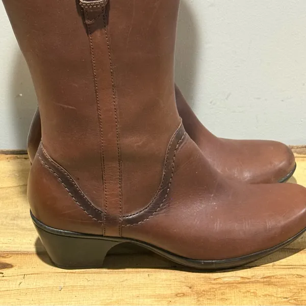 Clarks Leather Ingalls‎ Vicky Calf Boots Size 9 - Image 8