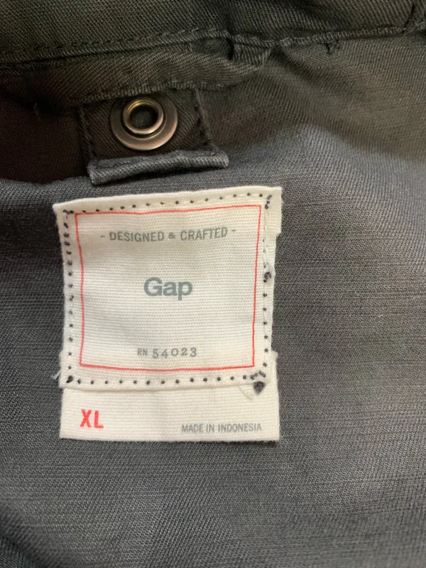 GAP Grey Fur Trim Parka Flint Grey XL - Image 3