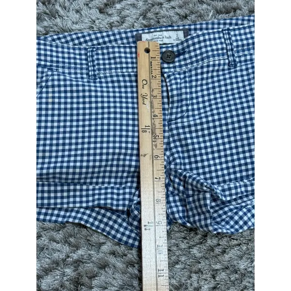 Vintage Y2K Abercrombie & Fitch Gingham Plaid Low Rise Micro Shorts Women Size 2 - Image 14