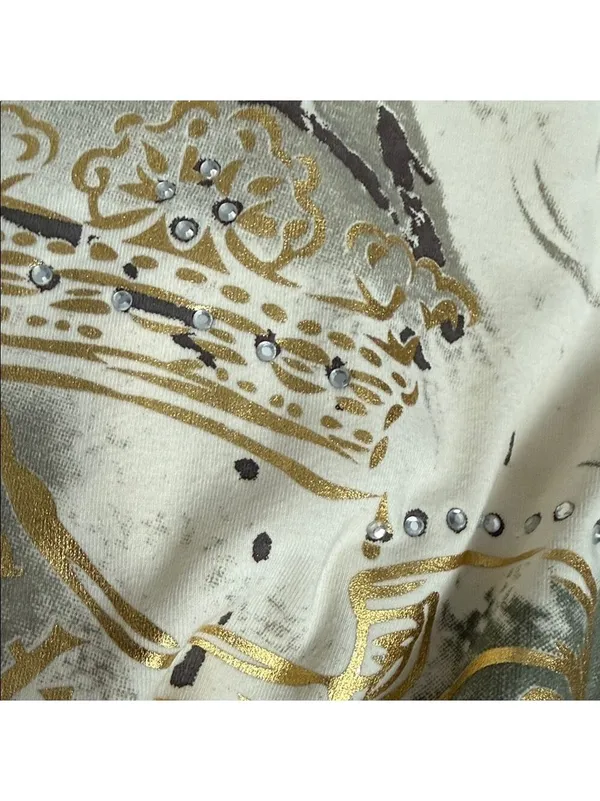 Cream Gold Women's Tee Size 2X - Image 4