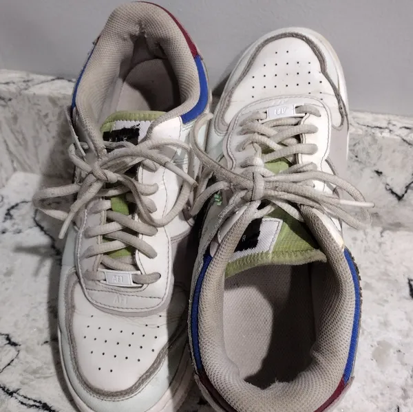 Nike Women’s Air Force 1 Shadow Pixel Swoosh Barely Green and White Shoes sz 10 - Image 5