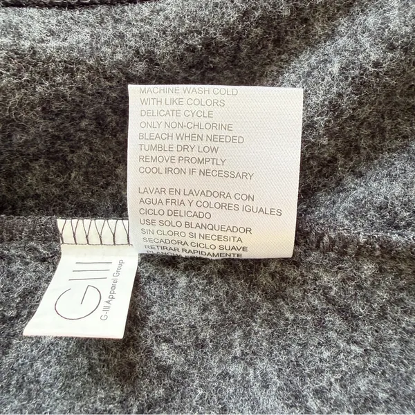 G-III Boston Bruins NHL Hockey Gray Marled Full Zip Jacket Sweatshirt size L - Image 5