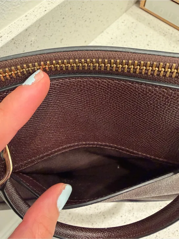 Coach F 57524 Crossgain Leather Satchel Blush Handbag Brown Leather EUC - Image 8