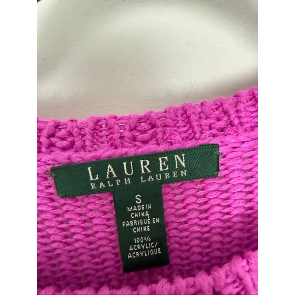 Lauren Ralph Lauren Women’s Small Pink Longsleeve Sweater - Image 2