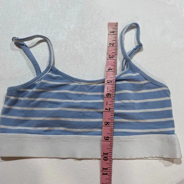 Edikted Bralette Bundle XS Blue Stripe Floral Cami Y2K Coquette Set - Image 12