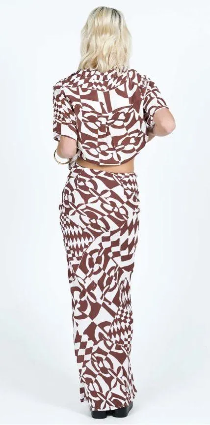 Princess polly BEKKA SET BROWN / WHITE - Image 5