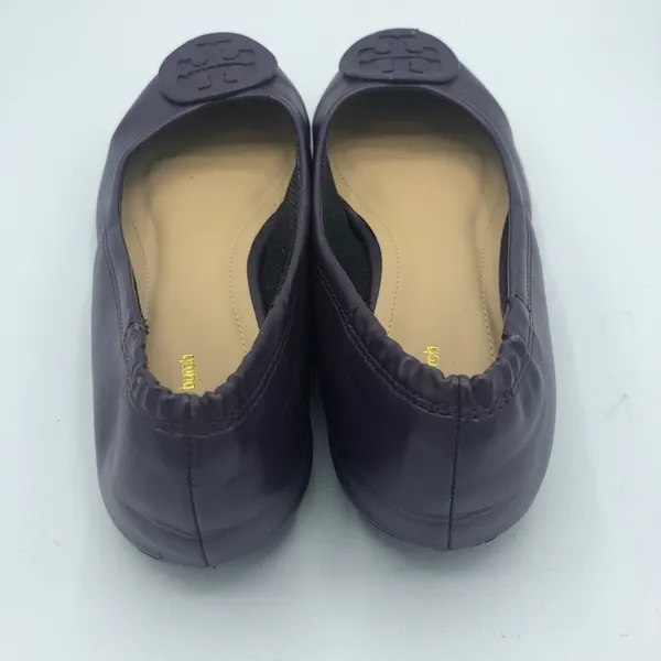 Tory Burch Minnie Purple Leather Ballet Flats Womens 5 Comfort Slip On - Image 7