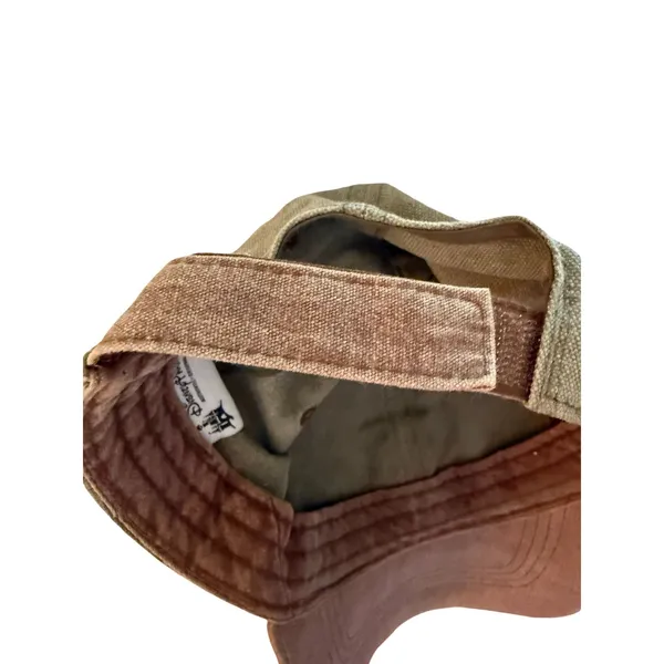 Disney Parks Hat Mickey Mouse Canvas Olive Brown Trim Adjustable Hook and Loop - Image 8